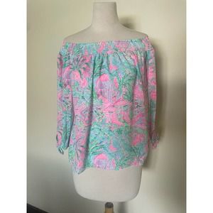 Lilly Pulitzer Maryellen Top in "Spotted on Worth" X